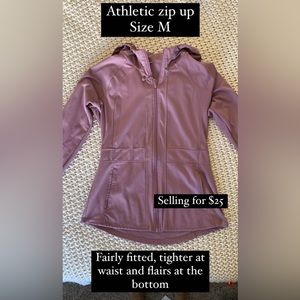 Light purple athletic zip-up
